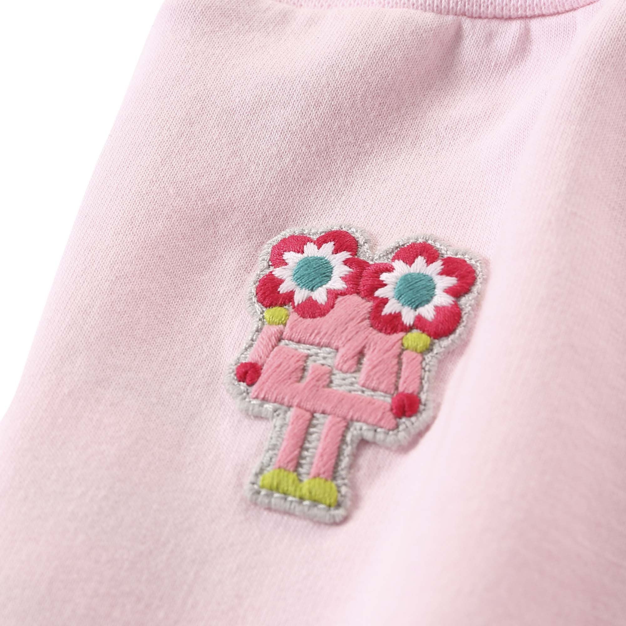 Baby Girls Light Pink Cotton Trouser - CÉMAROSE | Children's Fashion Store - 3