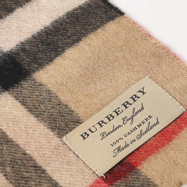 Girls Parade Red New Classic Check & Hearts Cashmere Scarf