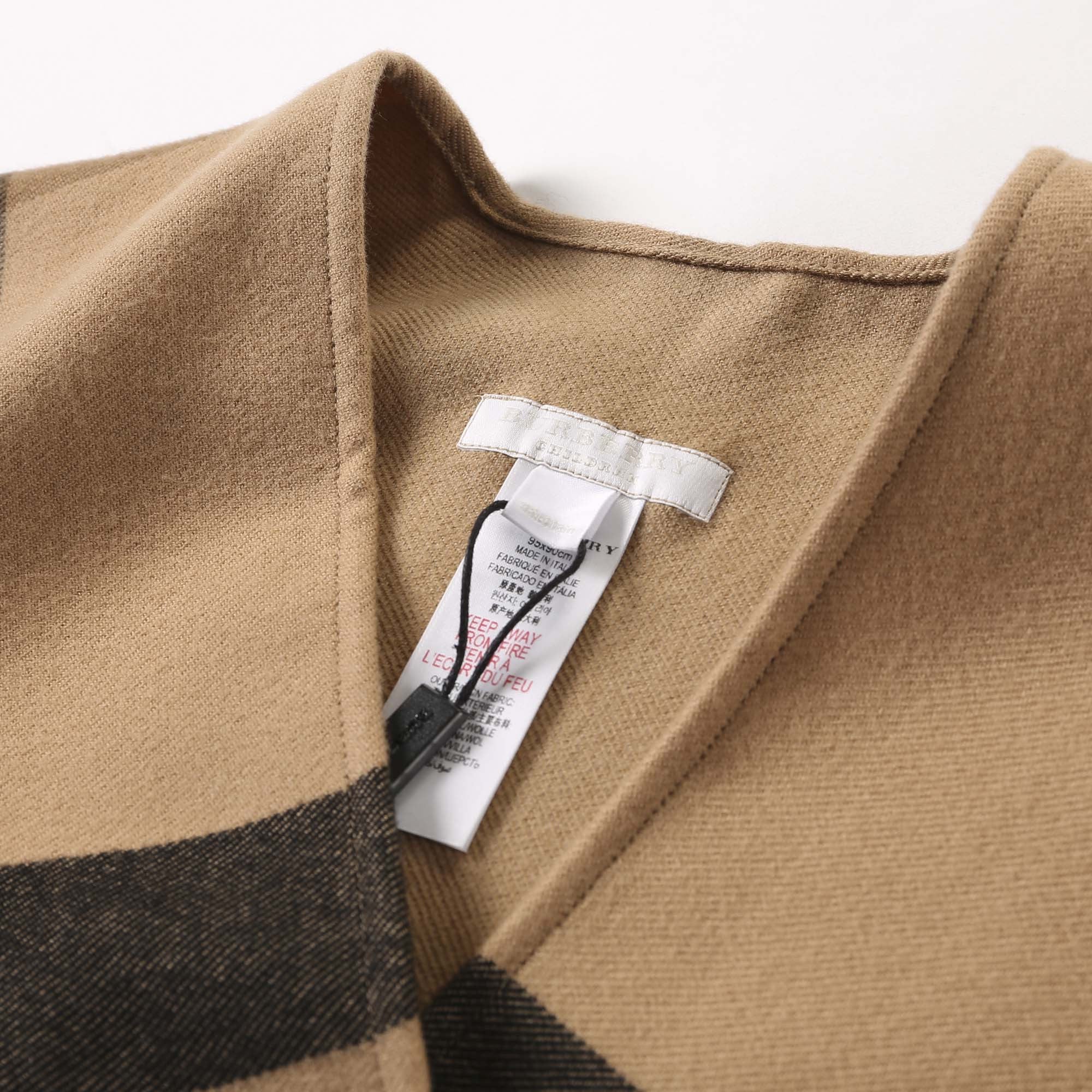 Girls Beige Wool Shawls - CÉMAROSE | Children's Fashion Store - 6