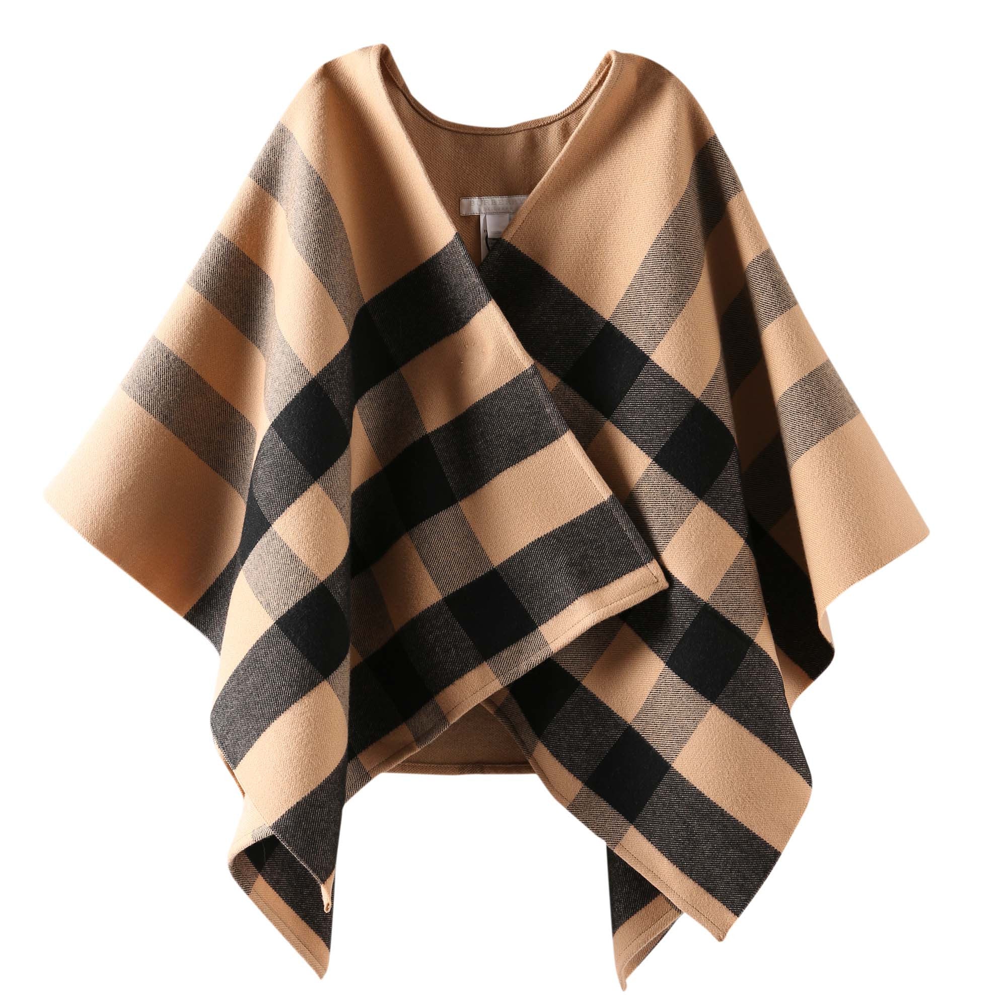 Girls Beige Wool Shawls - CÉMAROSE | Children's Fashion Store - 1