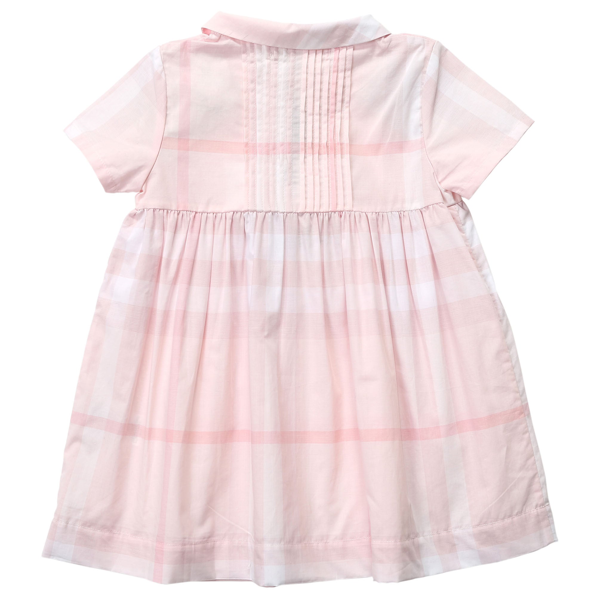 Baby Girls Ice Pink Check Cotton Dress - CÉMAROSE | Children's Fashion Store - 8