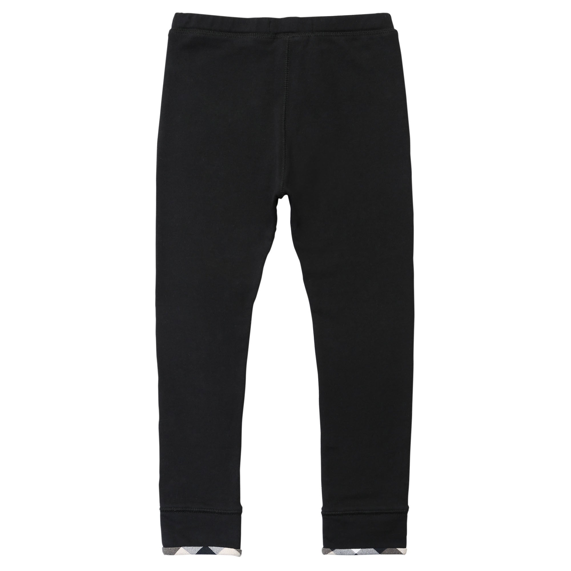Baby Boys&Girls Black Cotton Trouser With Check Cuffs - CÉMAROSE | Children's Fashion Store - 2