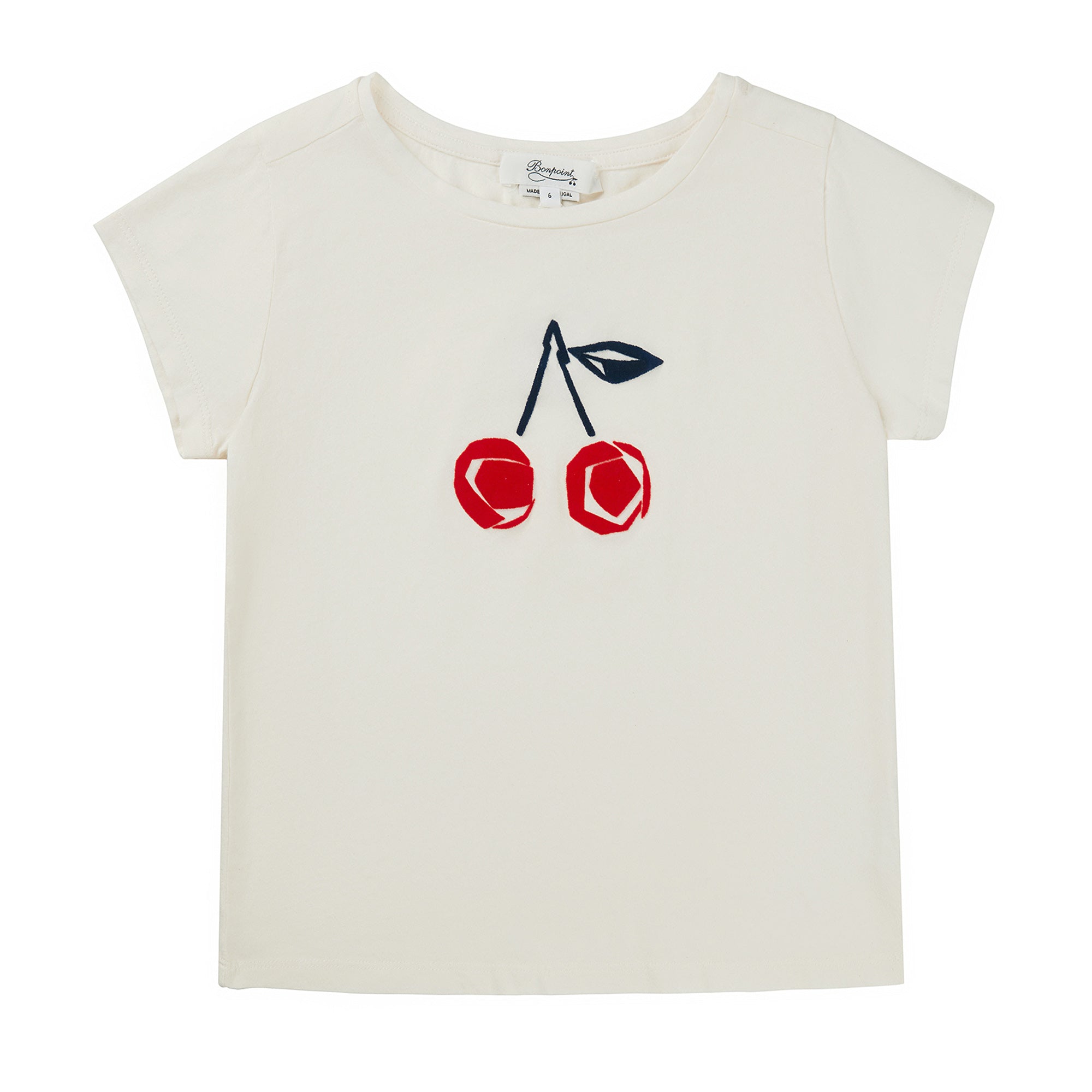 女童白色Logo短袖