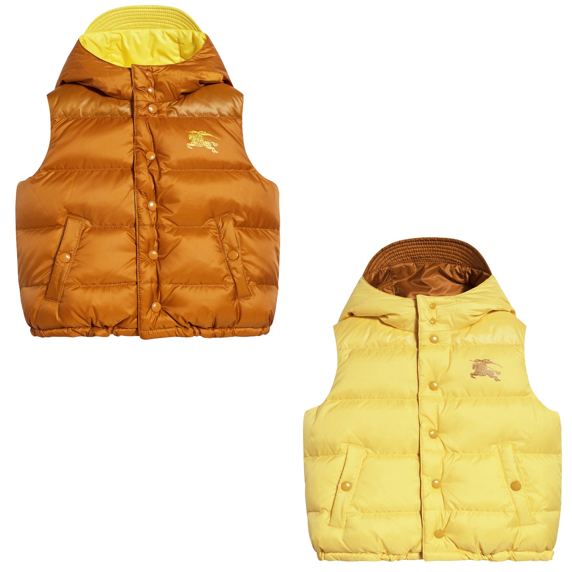 Girls Citrus Yellow Reversibie Vest