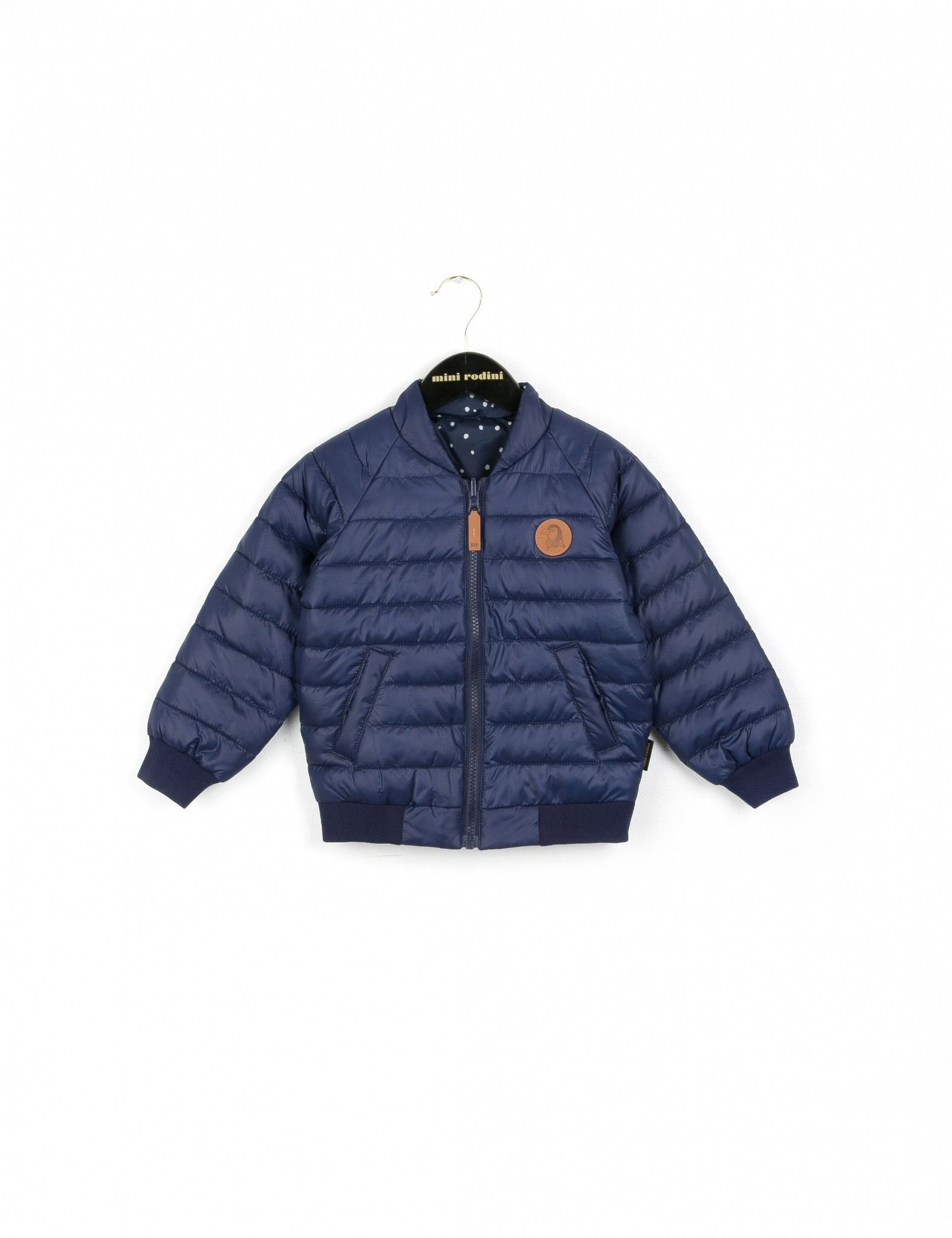 Baby Dark Blue Reversible Puff Jacket - CÉMAROSE | Children's Fashion Store - 2