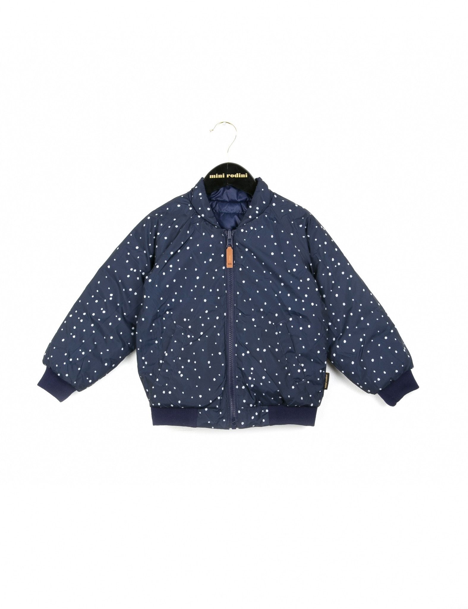 Baby Dark Blue Reversible Puff Jacket - CÉMAROSE | Children's Fashion Store - 4