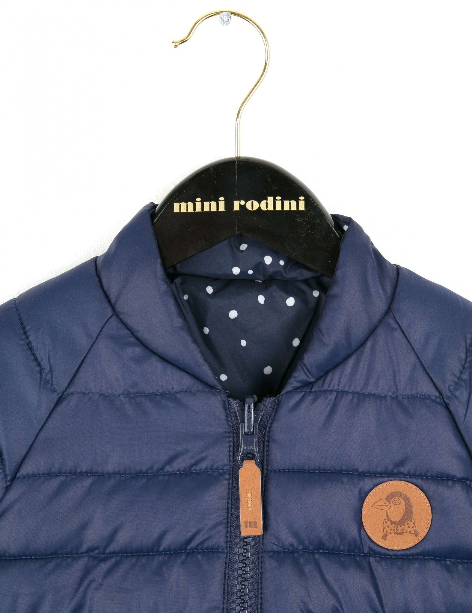 Baby Dark Blue Reversible Puff Jacket - CÉMAROSE | Children's Fashion Store - 5