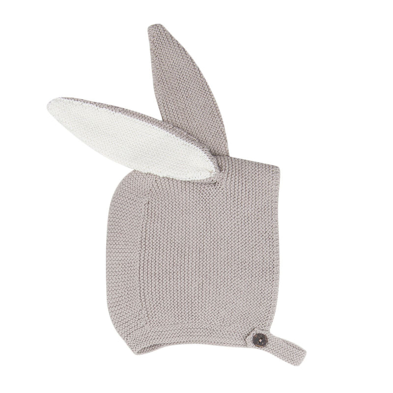 Baby Grey Alpaga Wool Bunny Ears Earflaps Hats - CÉMAROSE | Children's Fashion Store