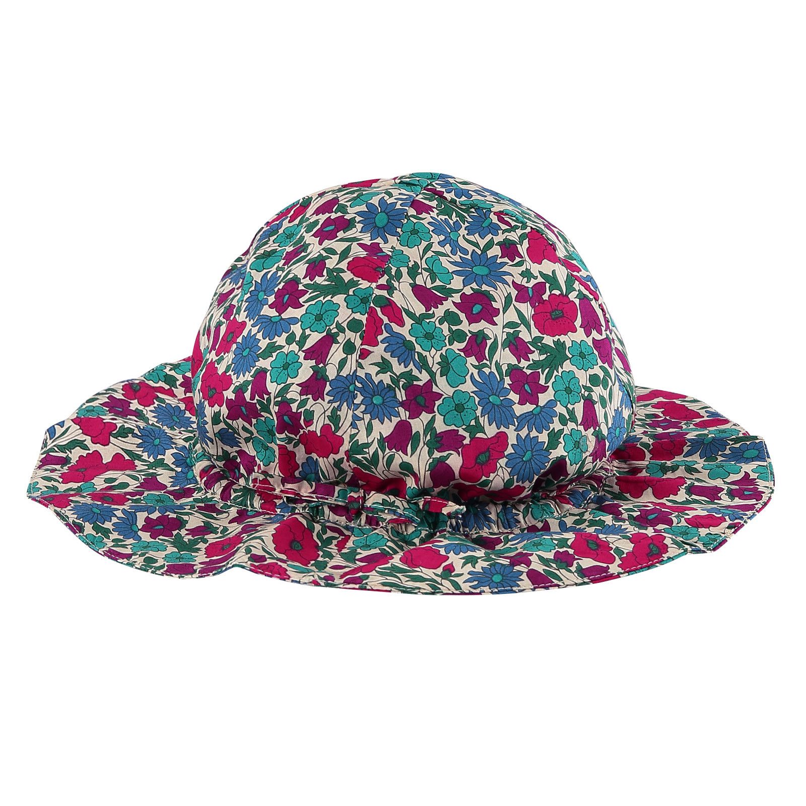 Baby Multicolor Poppy Printed Sun Hat - CÉMAROSE | Children's Fashion Store - 1