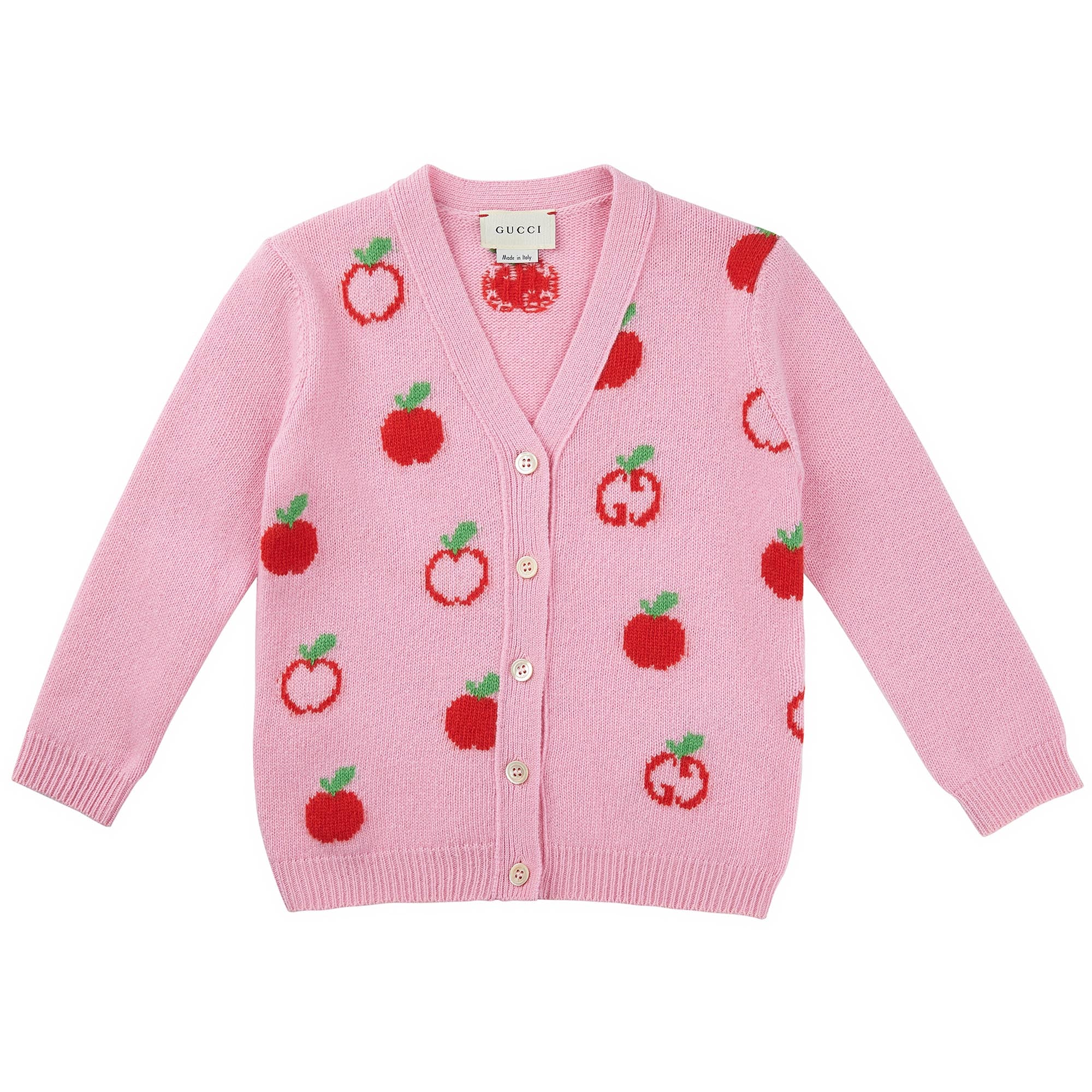 Baby Girls Pink Wool Cardigan