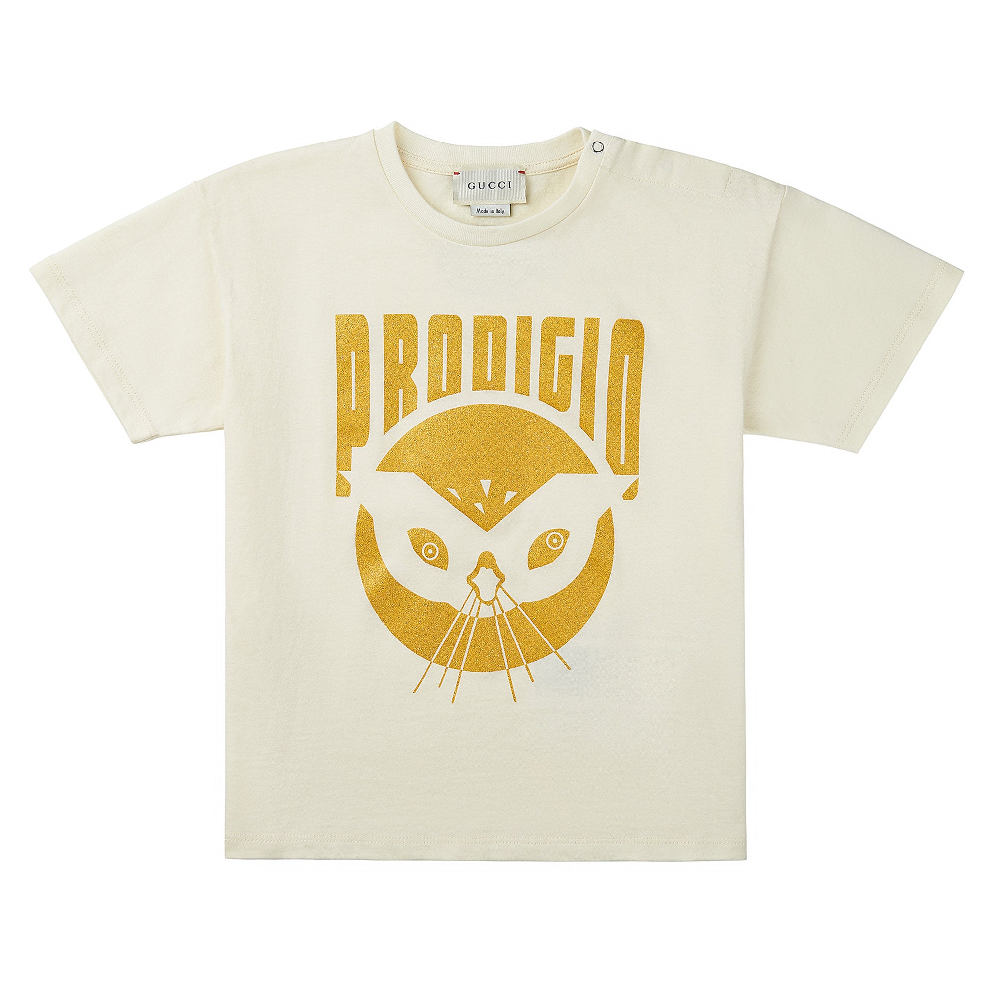 Baby Girls White Cotton T-shirt