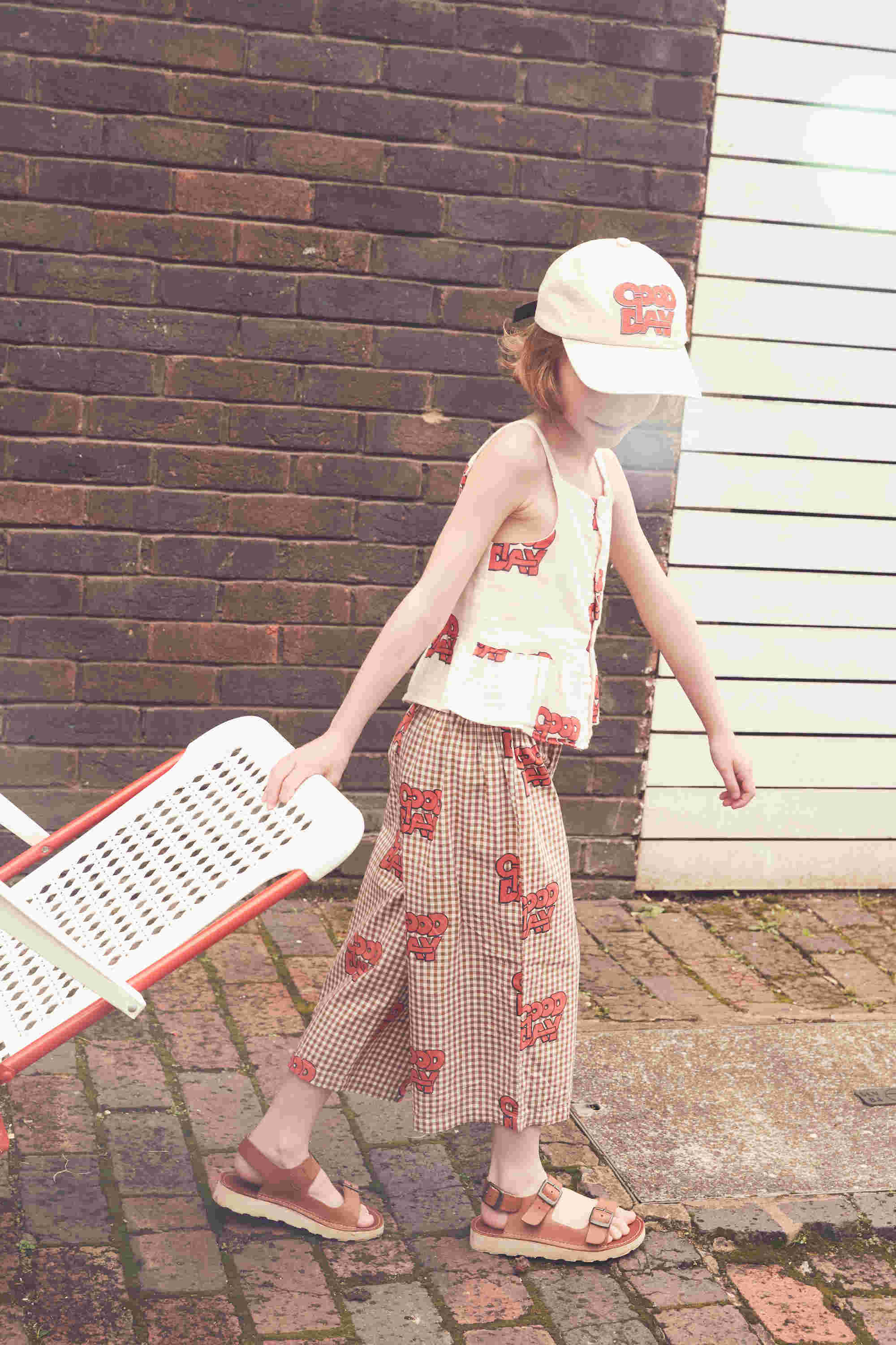 Girls White Logo Top