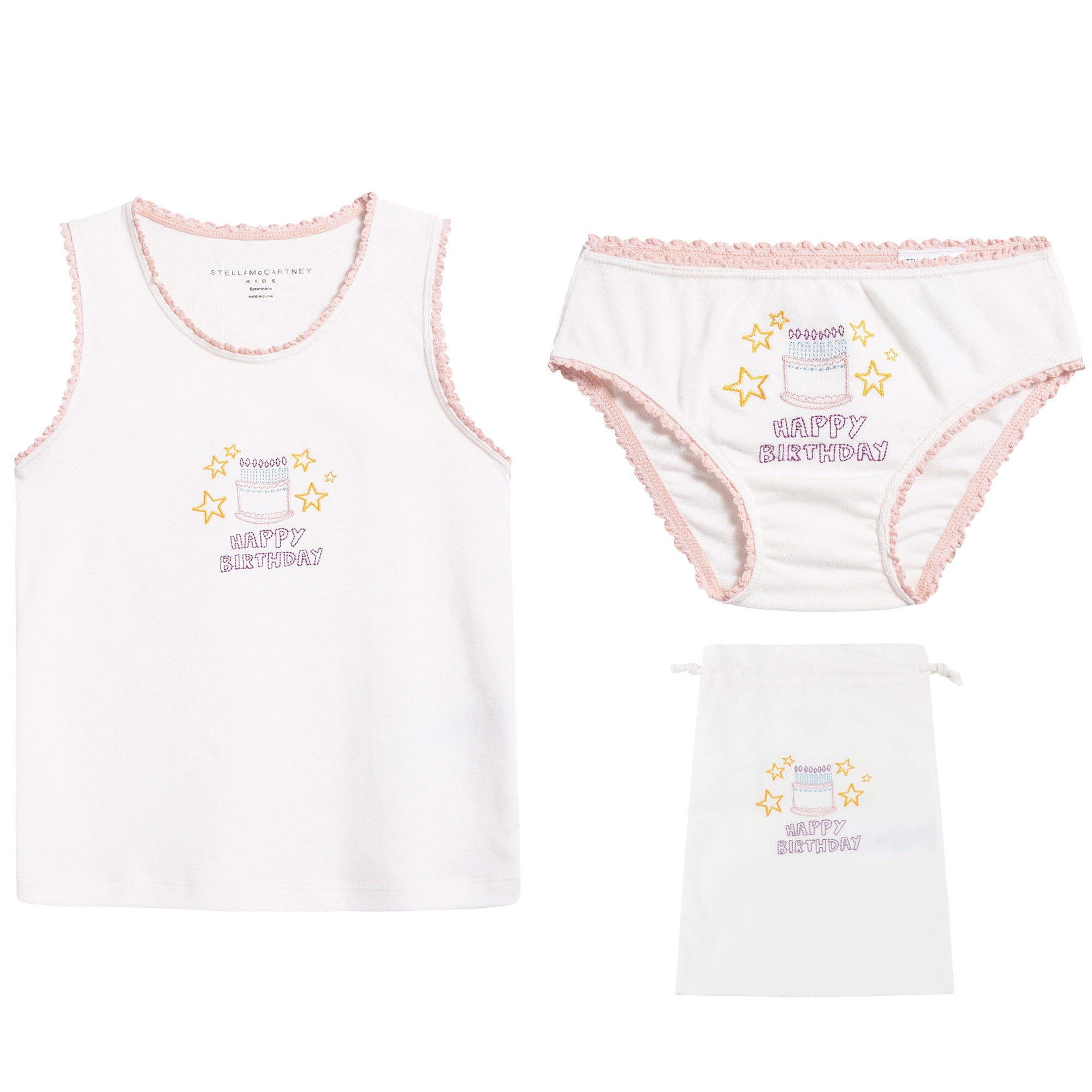 Girls White Anticipato Prim Set