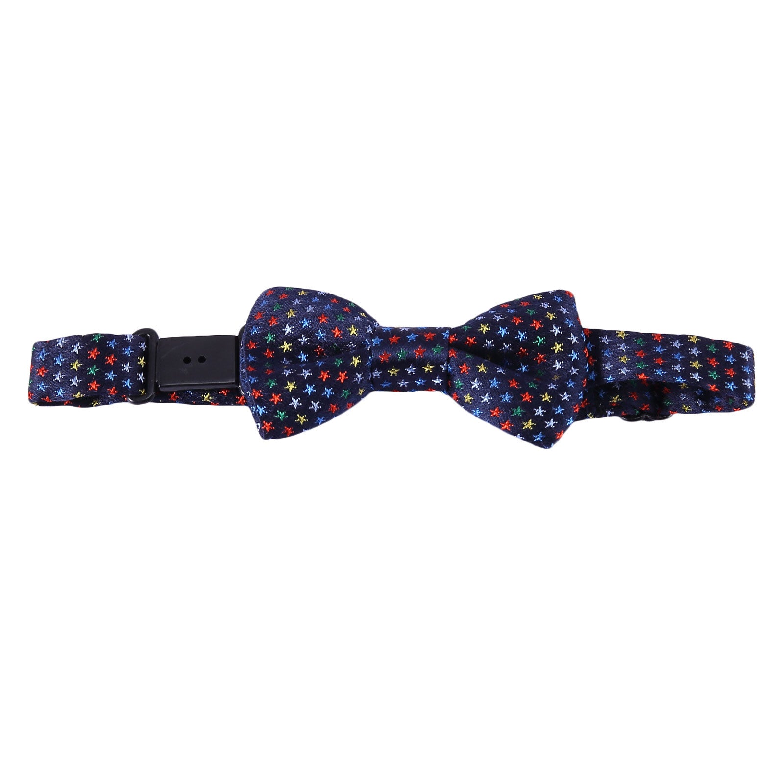 Baby Boys Navy Blue Silk Bow Ties With Colorful Spot Trims - CÉMAROSE | Children's Fashion Store - 1