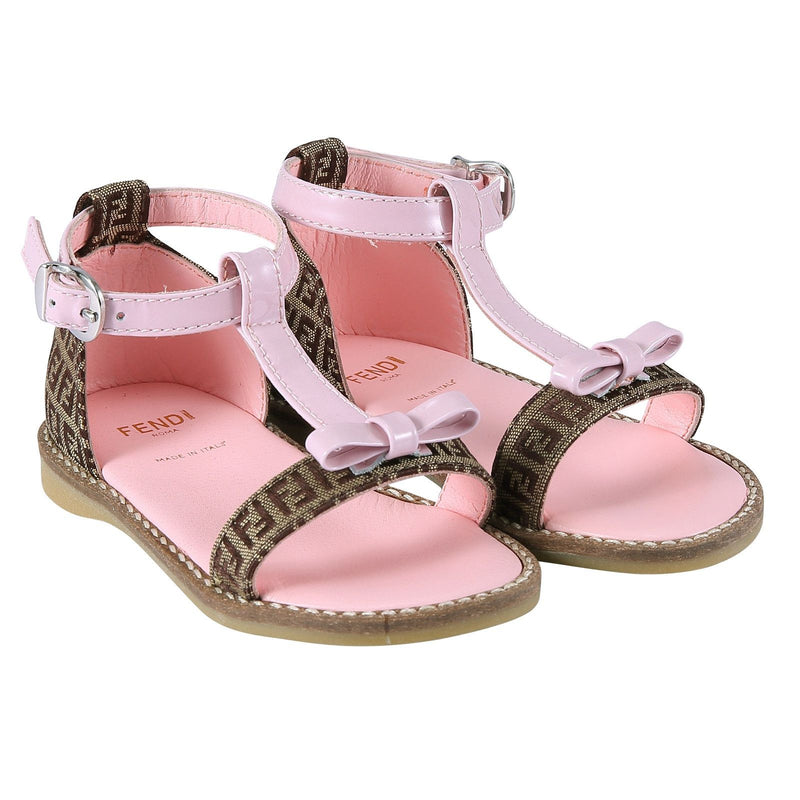Girls Pink&Black Sandal - CÉMAROSE | Children's Fashion Store - 1