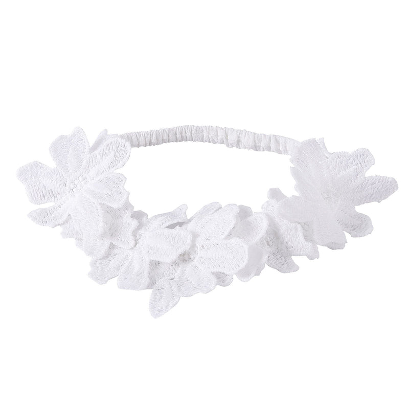 Girls White Lace Patch Trims Headband - CÉMAROSE | Children's Fashion Store - 1