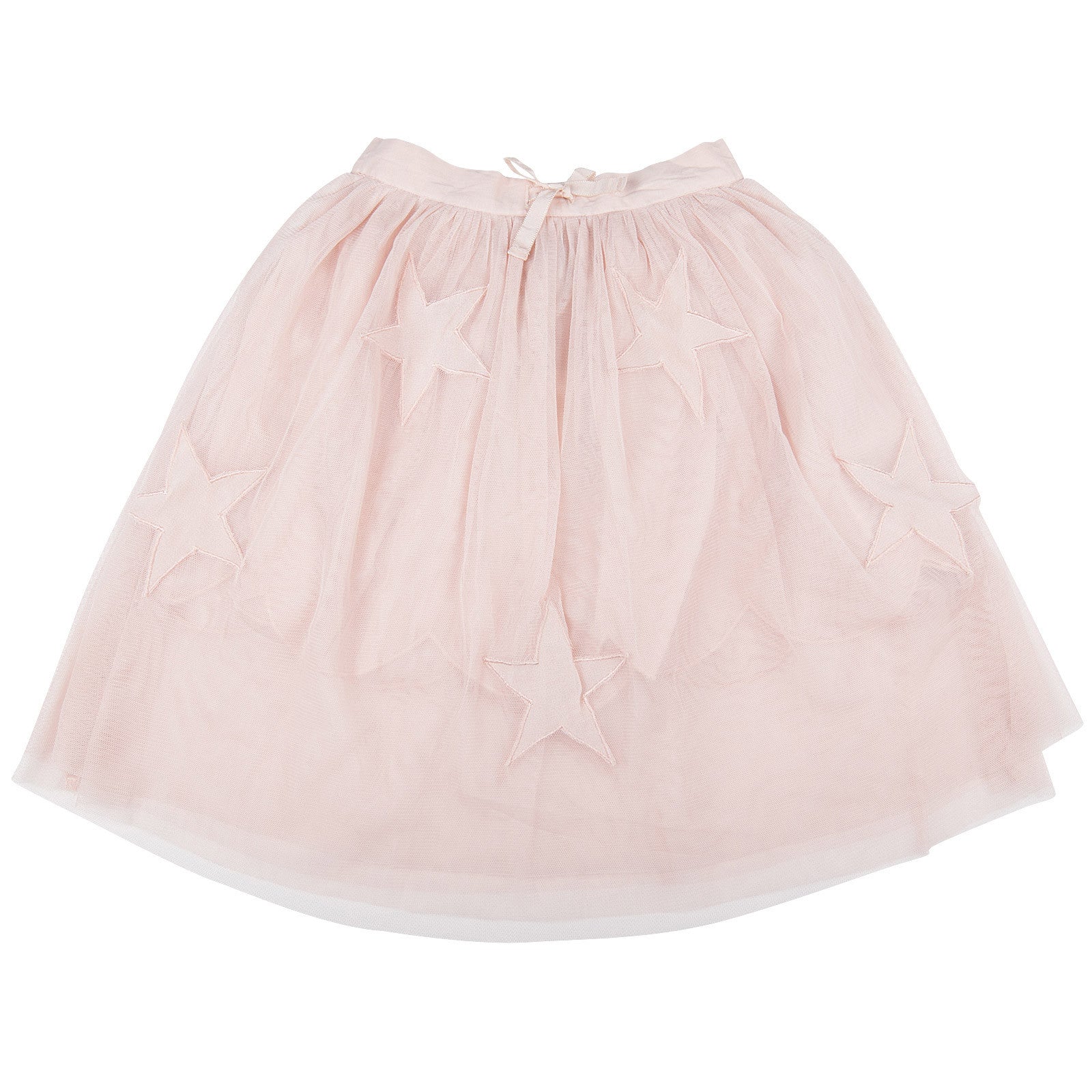 Amalie Girls Pink Stars Embroidered Skirt - CÉMAROSE | Children's Fashion Store - 1