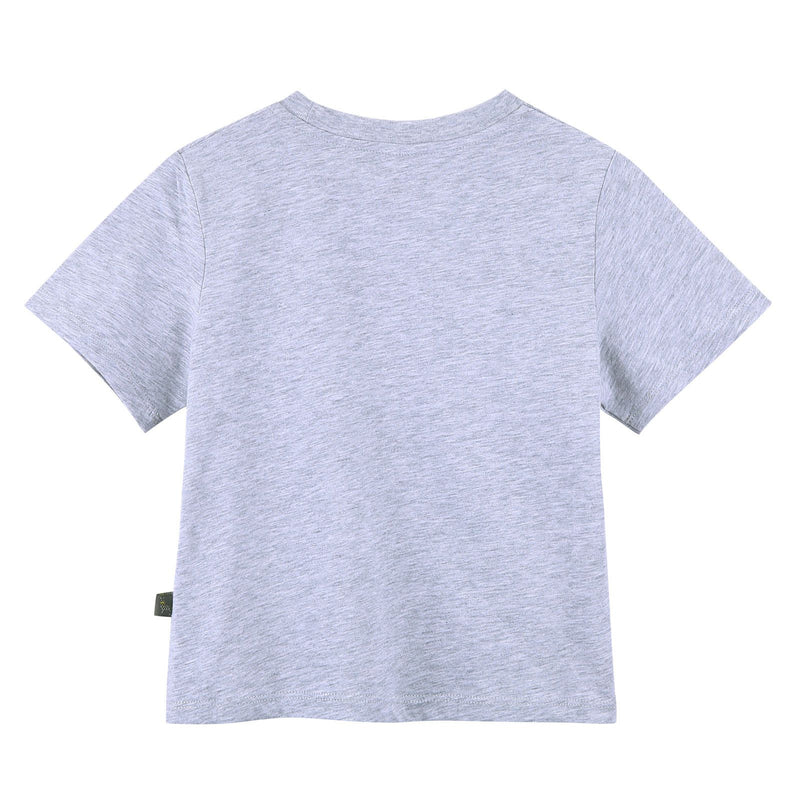 Boys Grey Cotton Colorful  Yeti Printed T-Shirt - CÉMAROSE | Children's Fashion Store - 2
