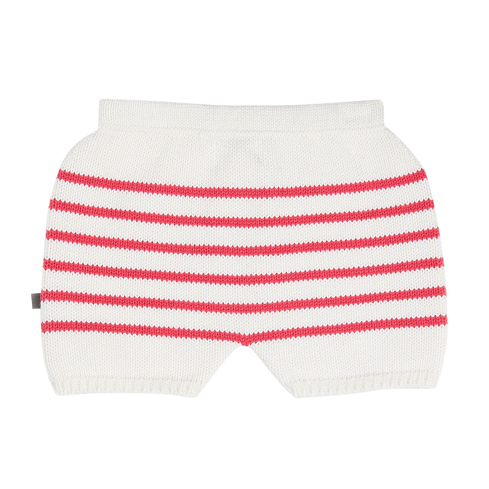 Baby White&Red Striped Alpaga Wool Shorts - CÉMAROSE | Children's Fashion Store