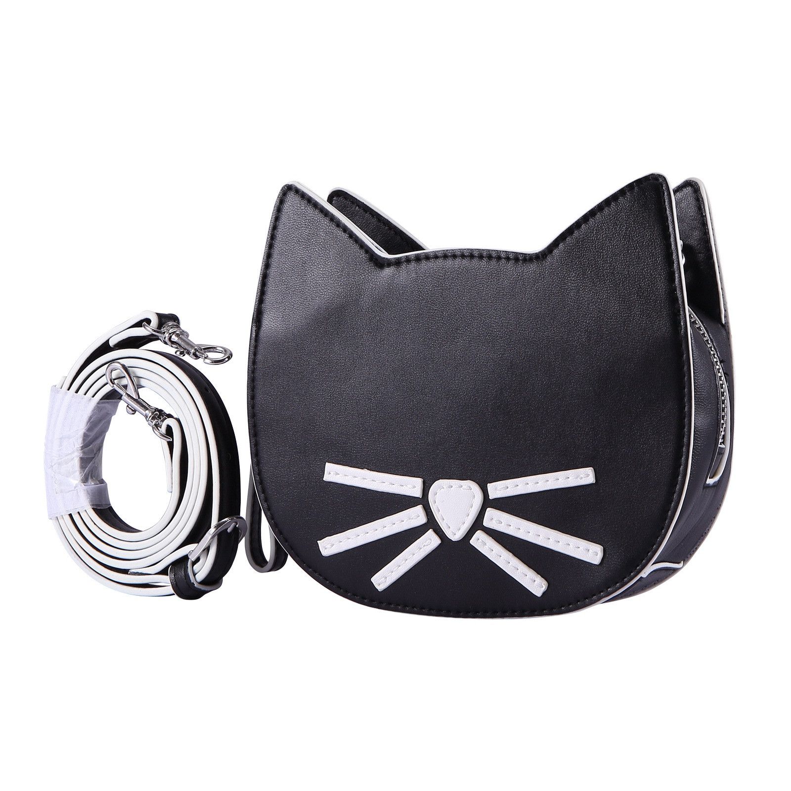 Girls Black Cat Head Style Bag - CÉMAROSE | Children's Fashion Store - 2