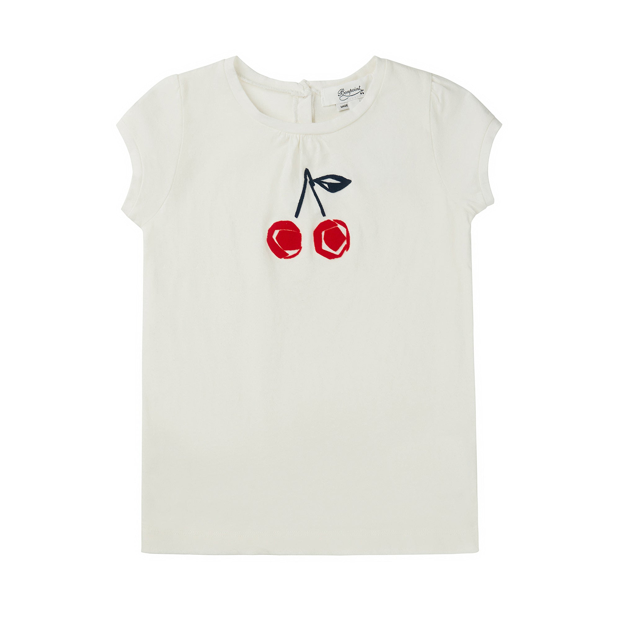 女小童白色Logo短袖