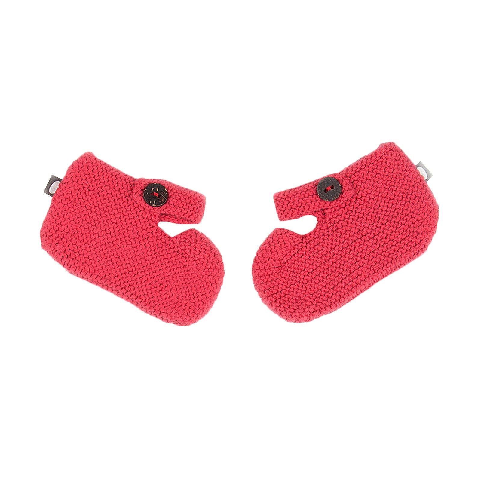 Baby Light Red Patch Trims Alpaga Wool Glove - CÉMAROSE | Children's Fashion Store