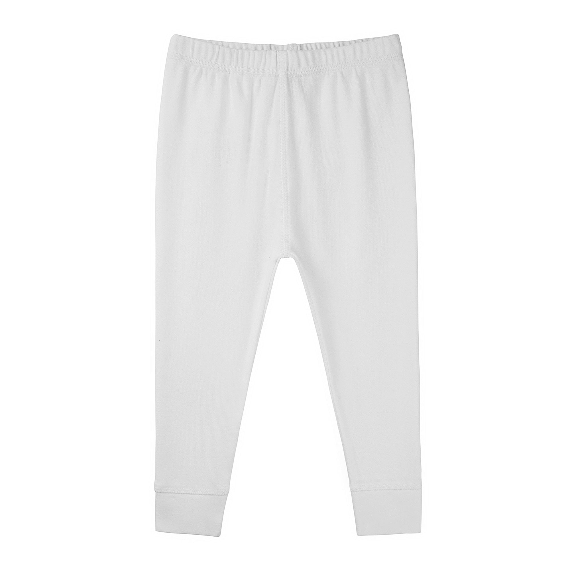 Baby Boys & Girls White Cotton Trousers