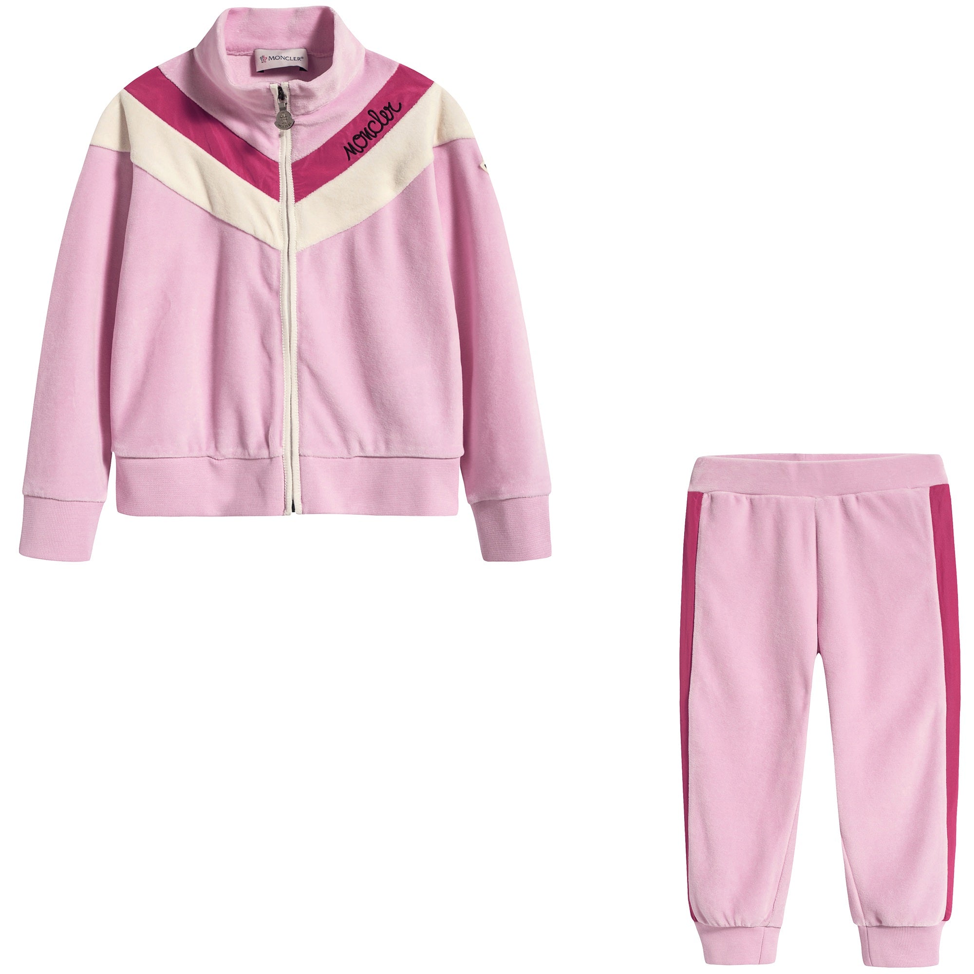 Baby Girls Pink "COMPLETO MAGLIA" Cotton Set