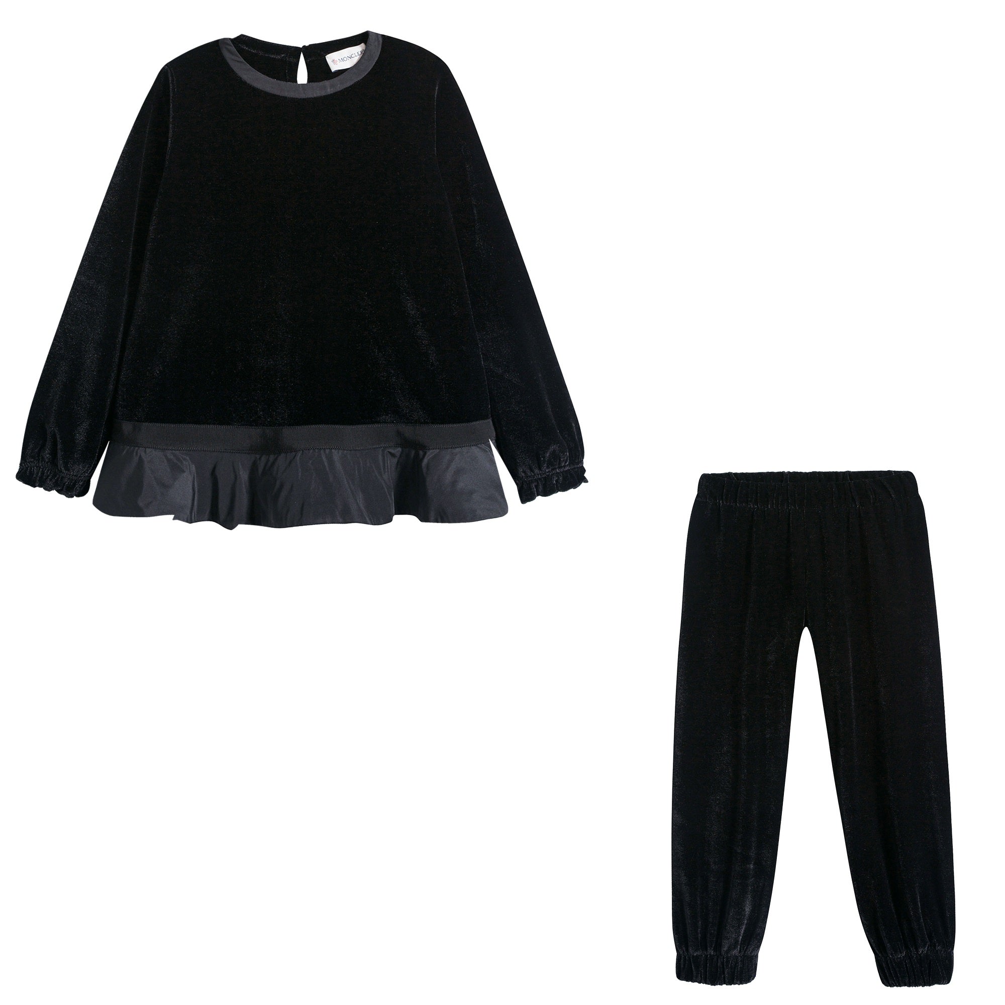 Girls Black "COMPLETO MAGLIA" Sets