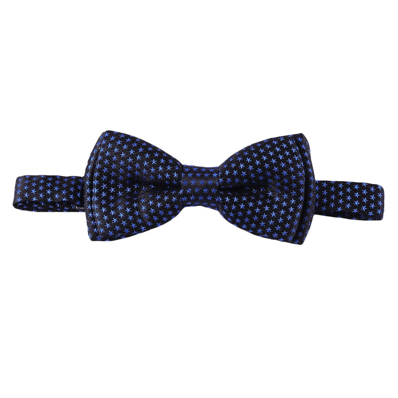 Boys Navy Blue Bow Ties With Star Print Trims - CÉMAROSE | Children's Fashion Store - 1