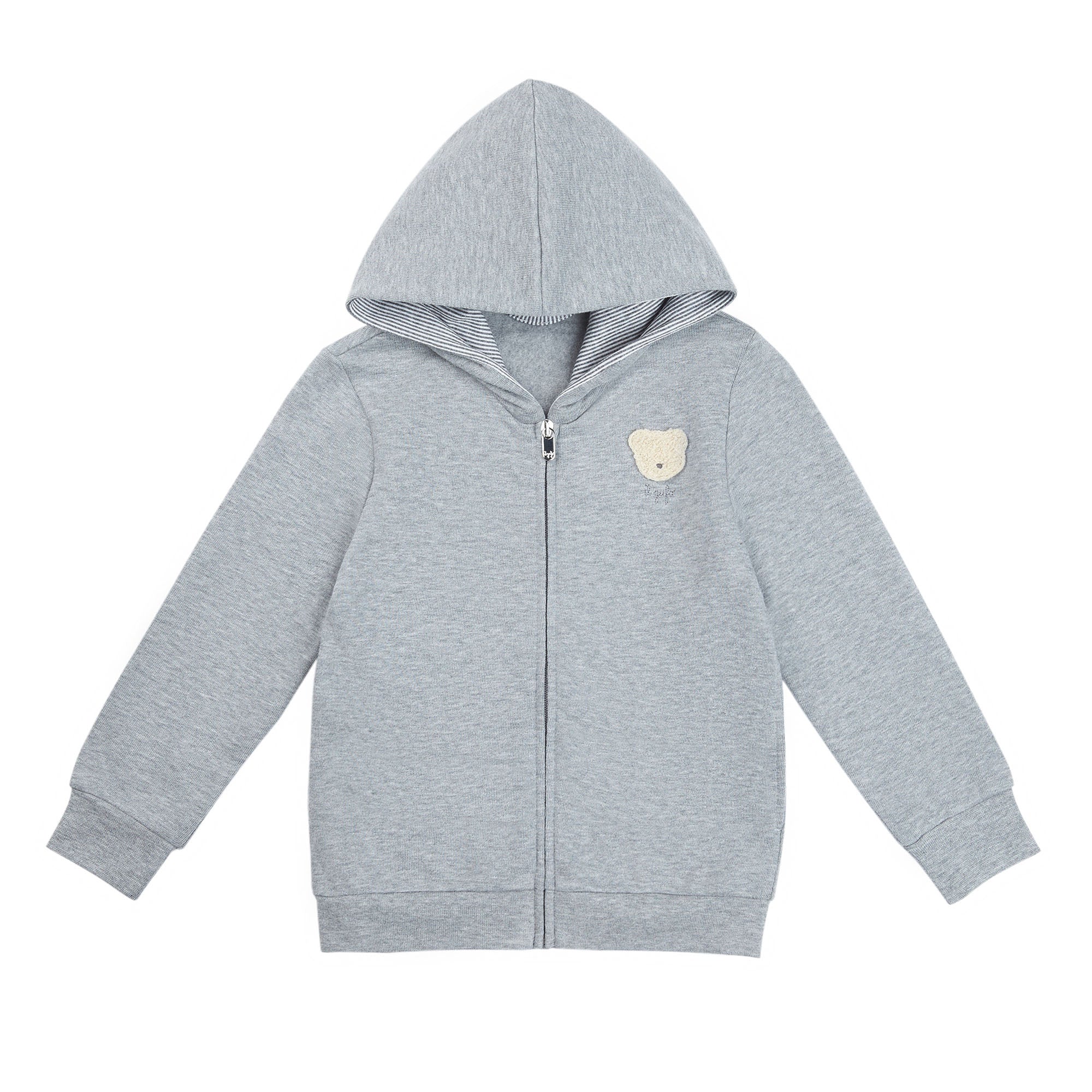 Baby Boys Grey Zip Cotton Jacket