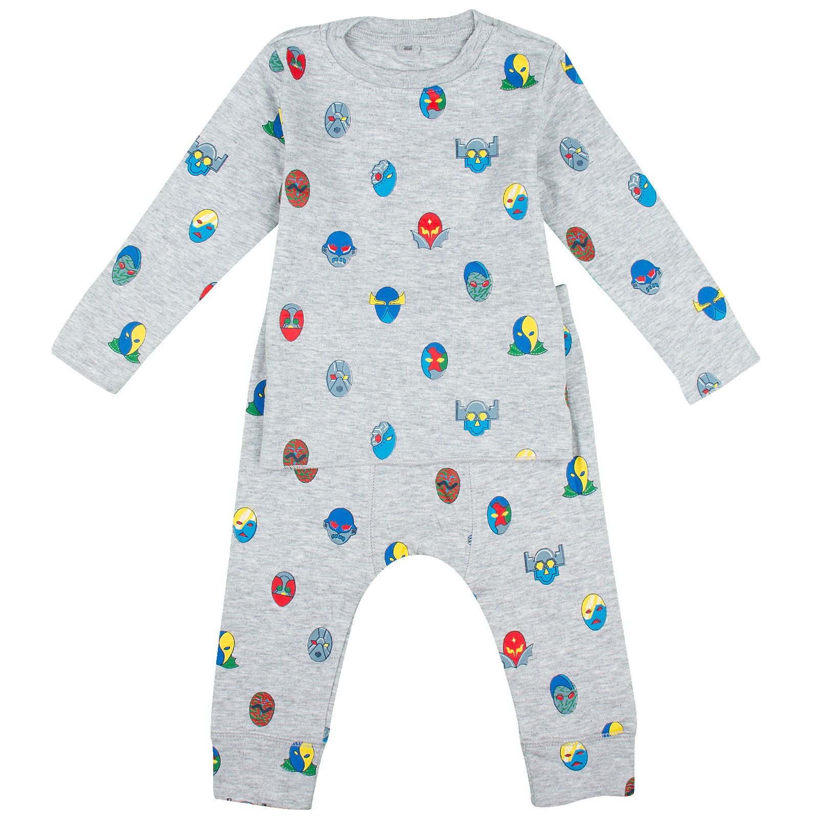 Georgie/Macy Baby Grey Super Stella Heroes Trim Top&Trousers - CÉMAROSE | Children's Fashion Store - 1