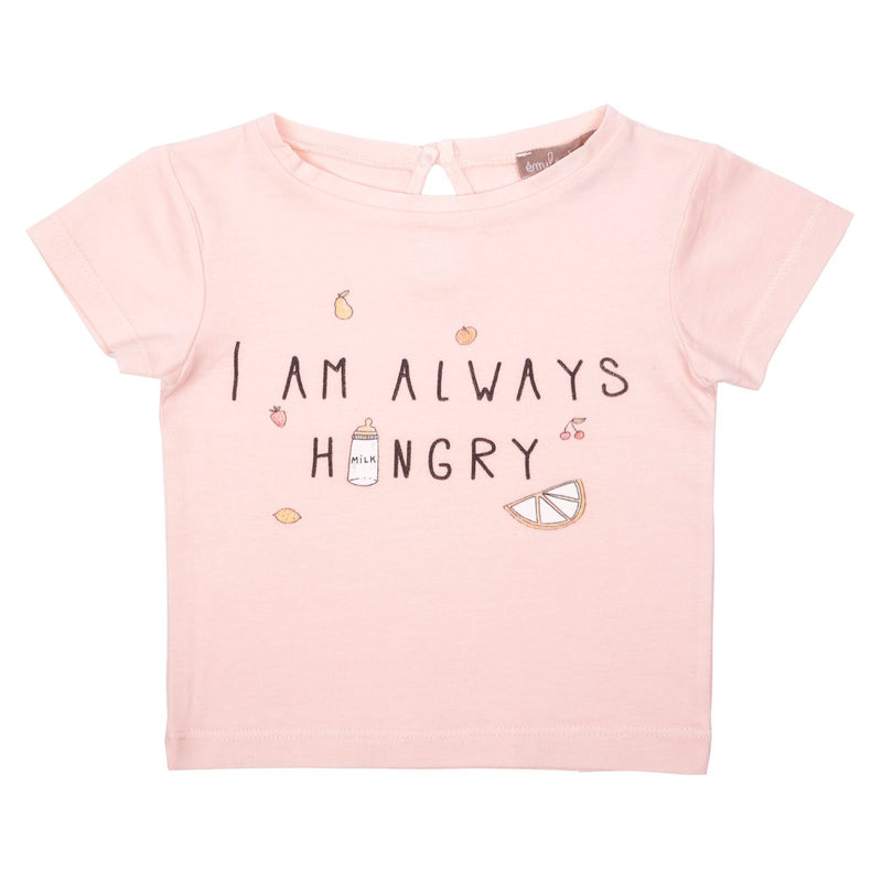 Girls Pink Slogan Printed Cotton T-Shirt - CÉMAROSE | Children's Fashion Store