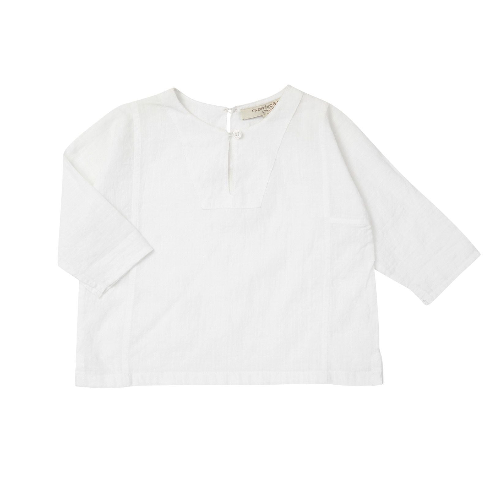 Baby White Long Sleeve Cotton Blouse - CÉMAROSE | Children's Fashion Store