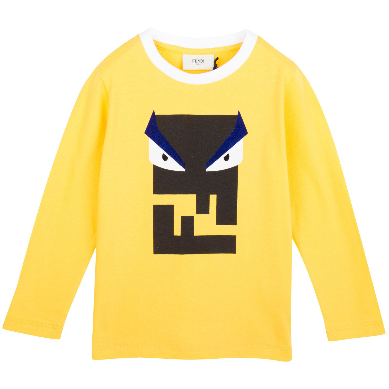 Boys Yellow Printed Monster Cotton T-Shirt - CÉMAROSE | Children's Fashion Store - 1