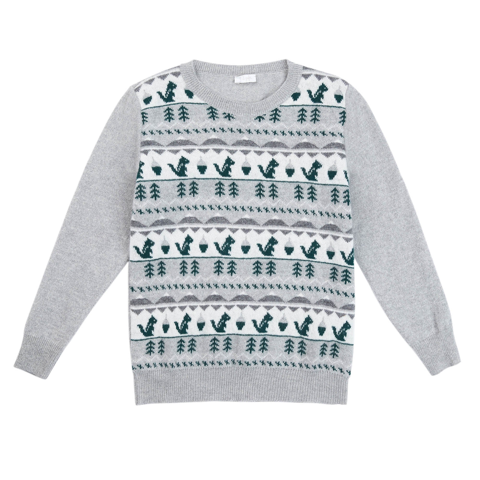 Baby Boys Grey Wool Sweater