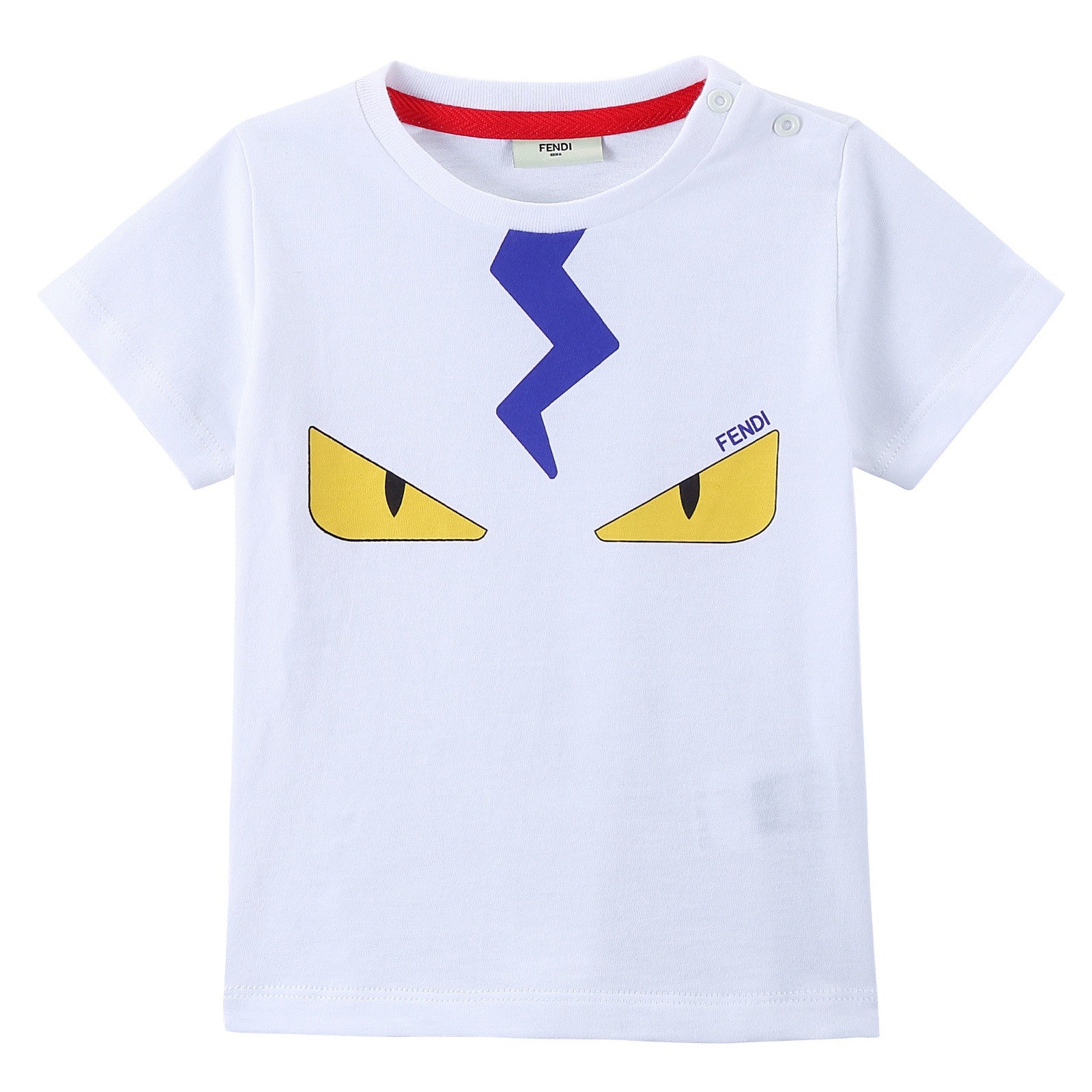 Baby Boys White Cotton 'Monster' Printed T-Shirt - CÉMAROSE | Children's Fashion Store - 1