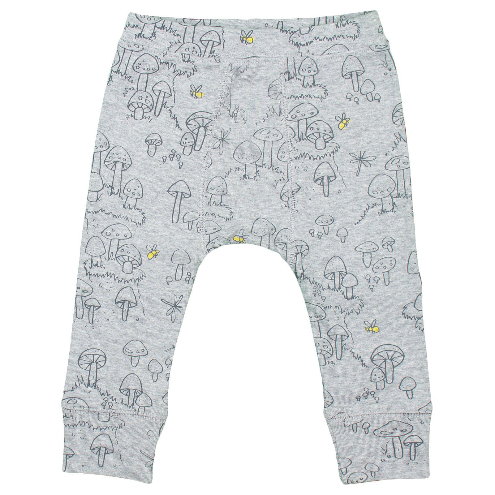 Buster/Macy Baby Dark Grey Cotton Top&Trousers With Mushrooms Print - CÉMAROSE | Children's Fashion Store - 3