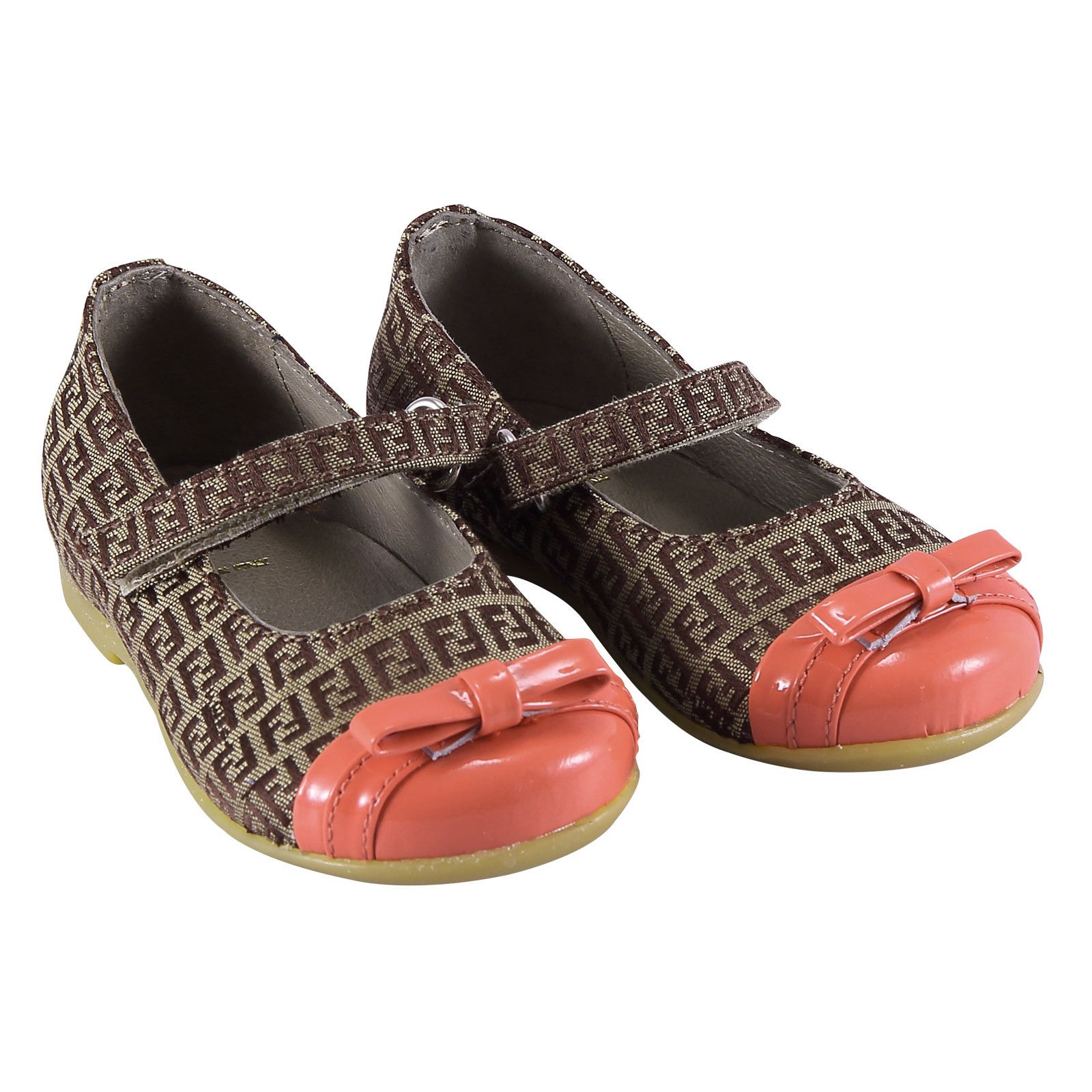 Girls Brown&Pink Shoes - CÉMAROSE | Children's Fashion Store - 1