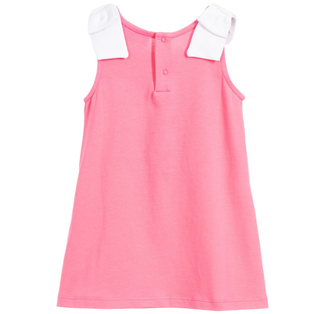 Baby Girls Pink Butterfly Cotton Dress
