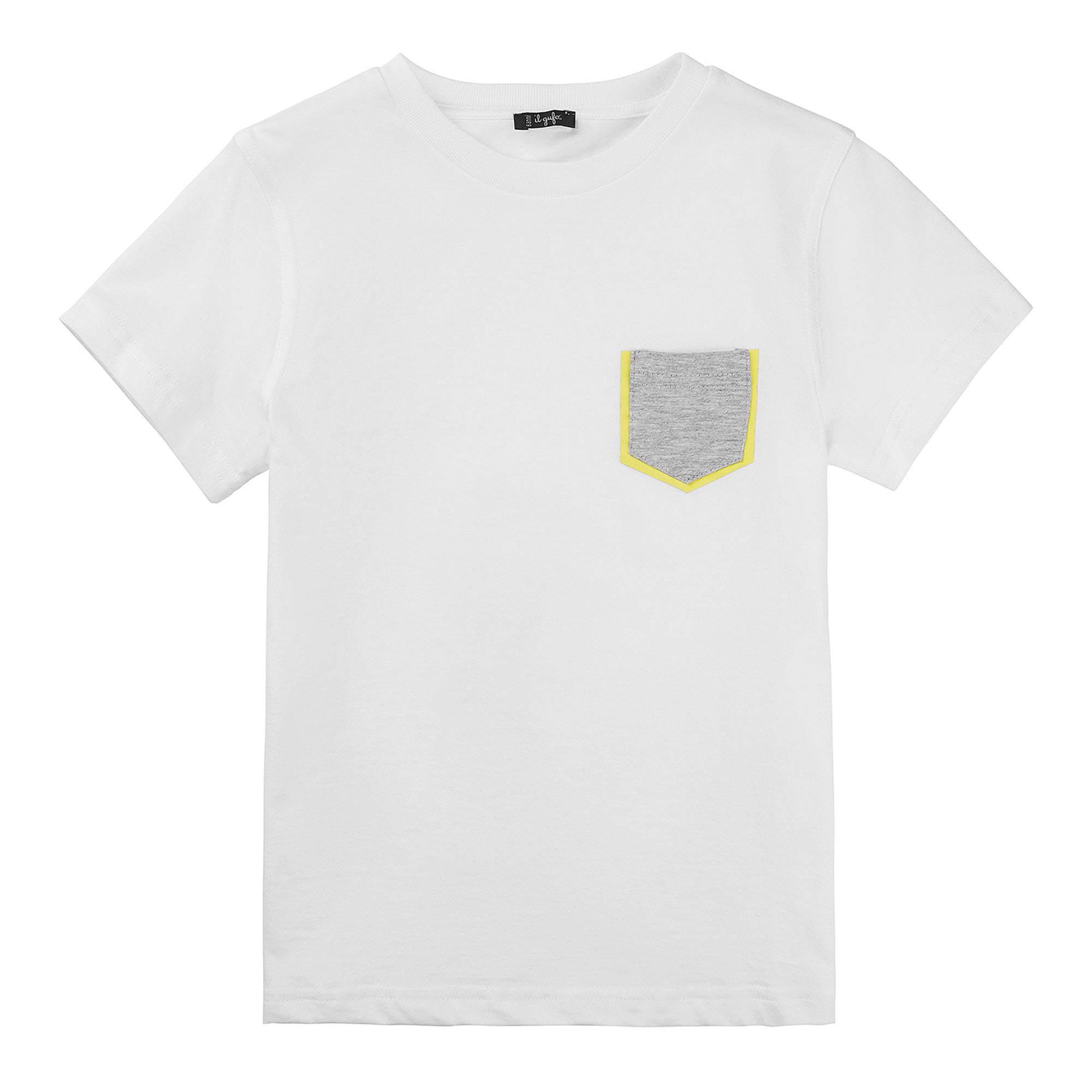 Girls White Cotton T-shirt
