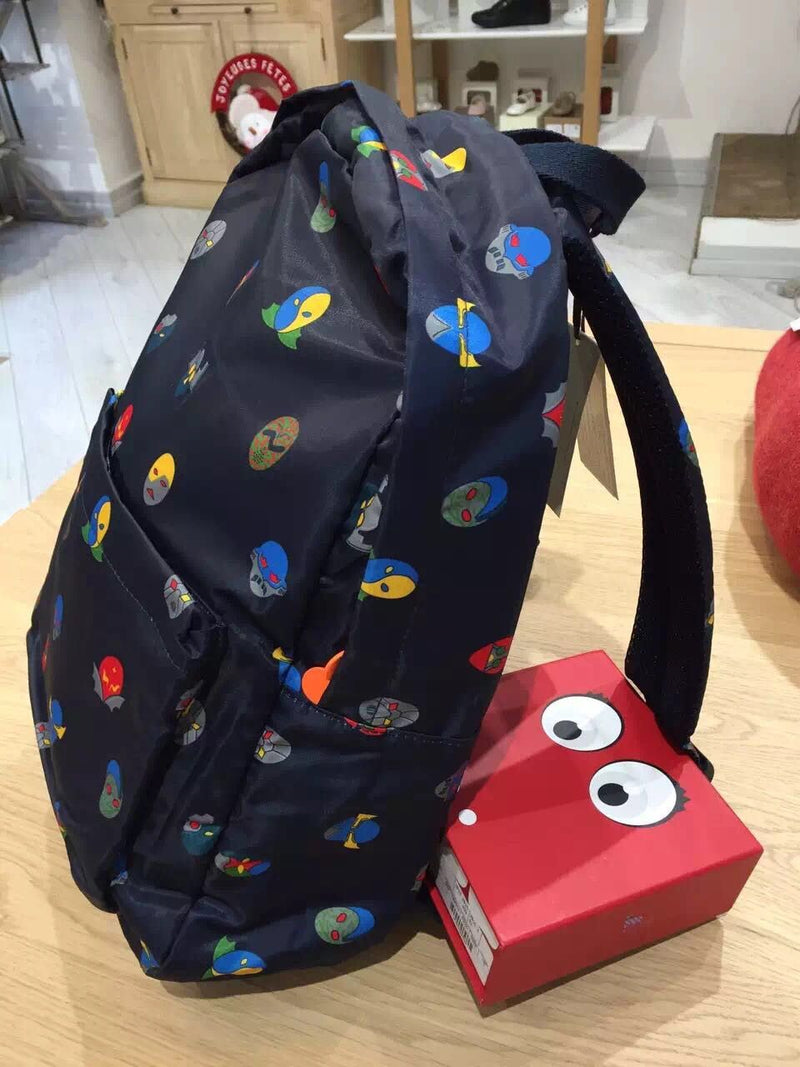 Splat Boys Navy Blue Super Heroes Printed Backpack - CÉMAROSE | Children's Fashion Store