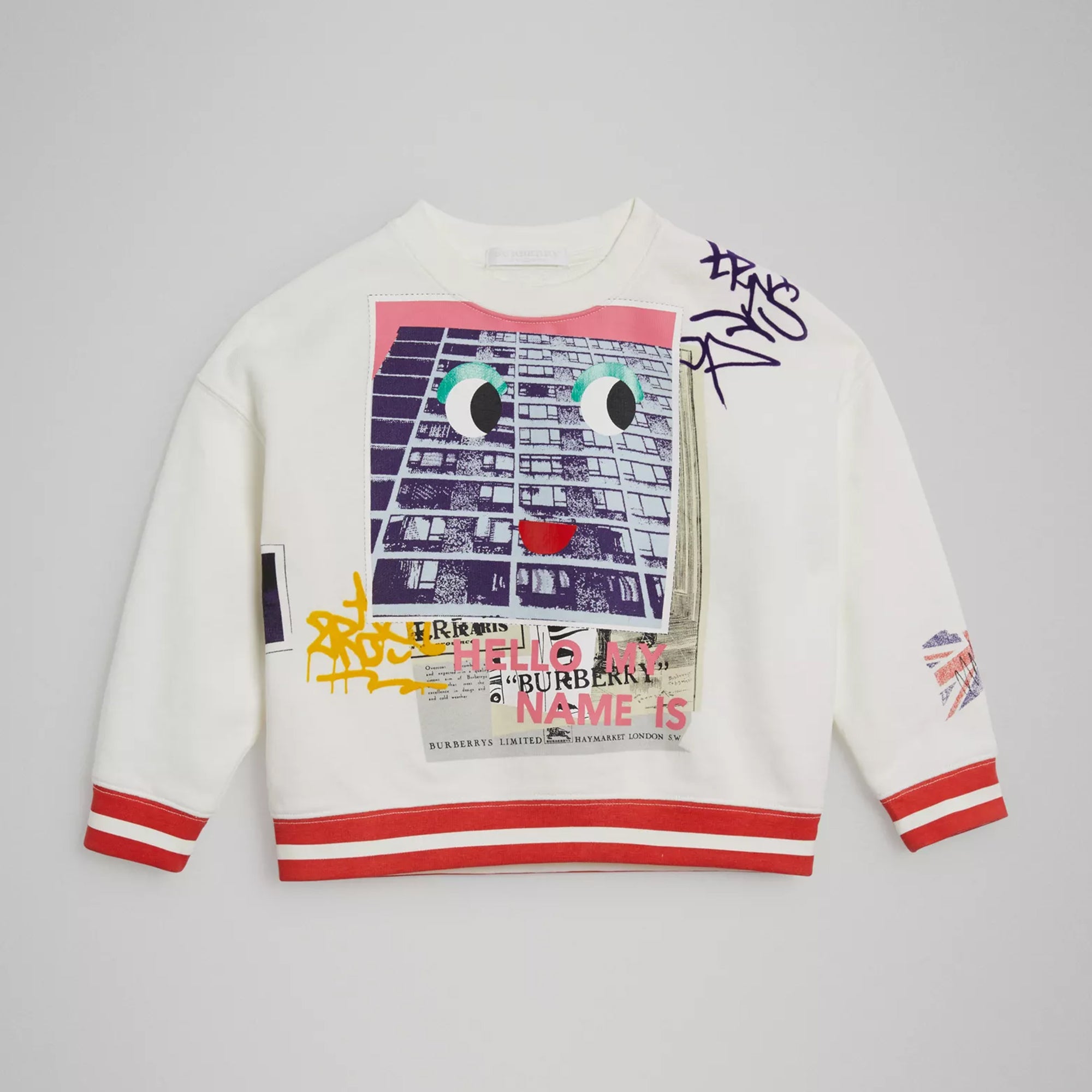 Girls Ivory Cotton Sweater