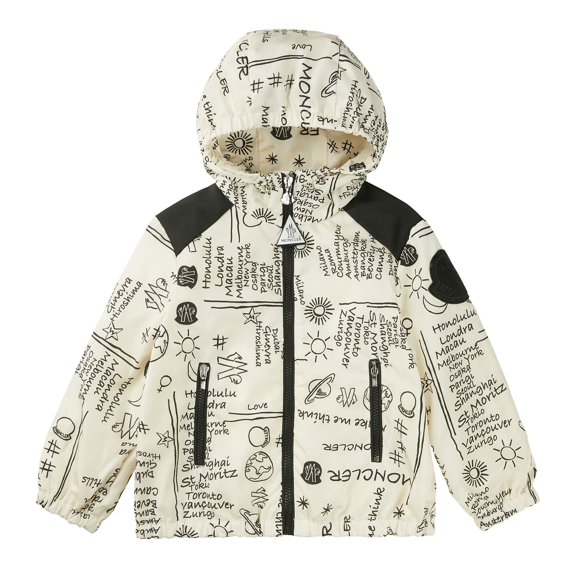 Girls White Logo Jacket