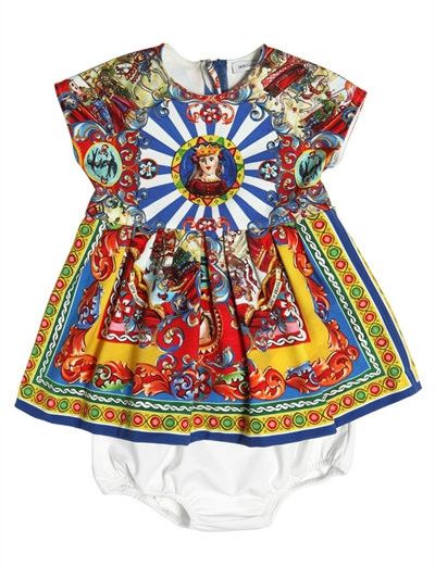 Baby Girls Multicolor Printed Sleeveless Dress - CÉMAROSE | Children's Fashion Store - 1