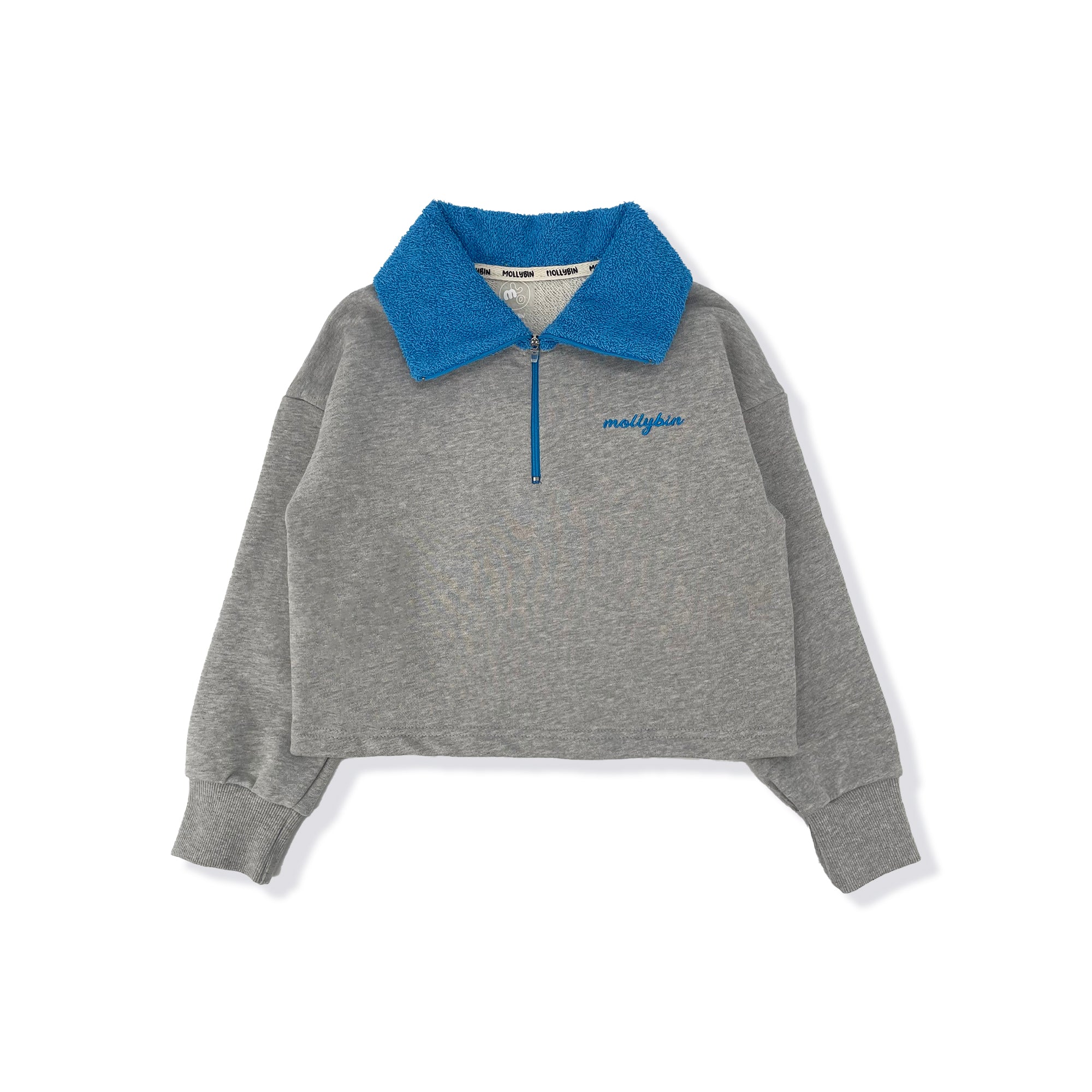 Boys & Girls Light Grey Cotton Sweatshirt