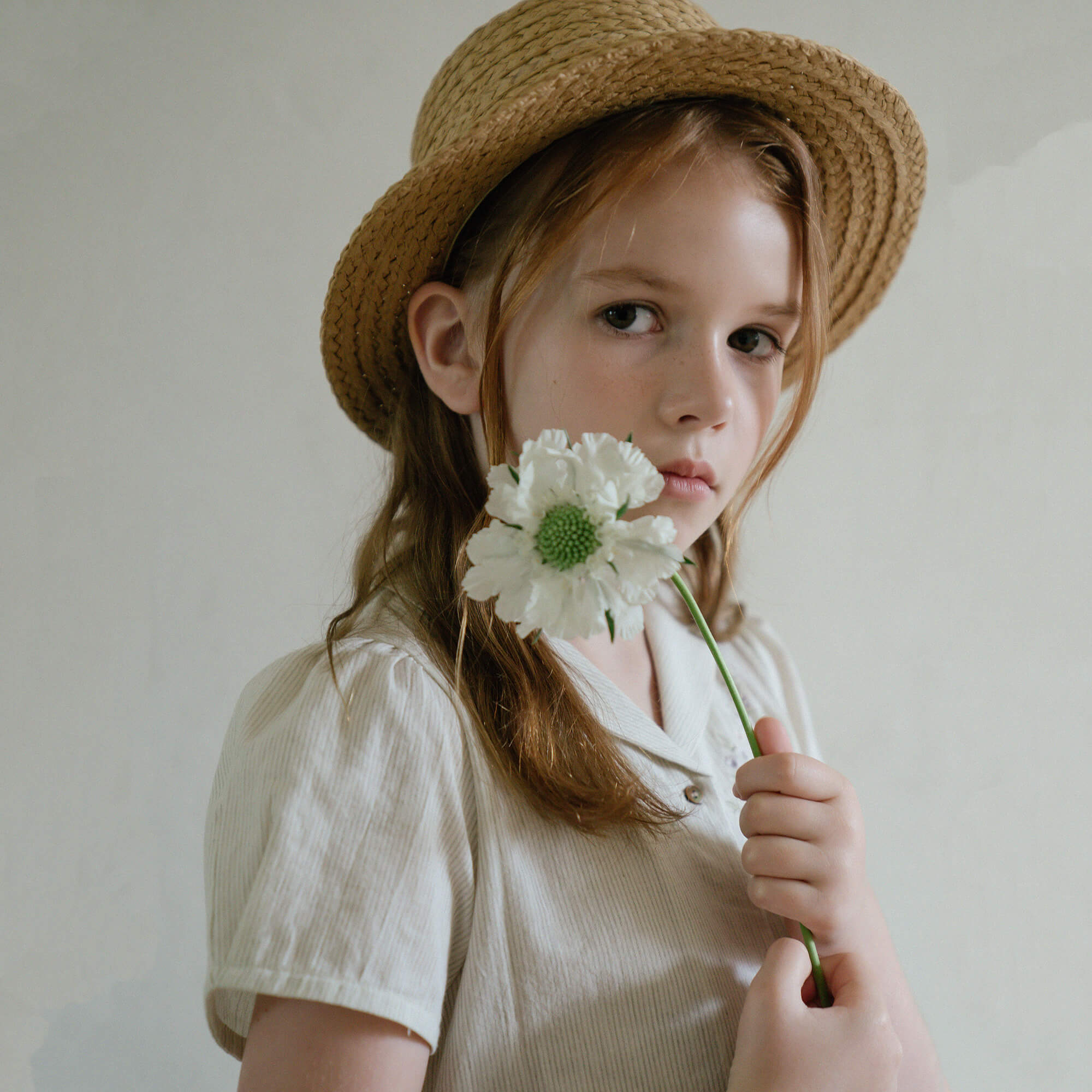 Girls Mint Embroidered Cotton Dress