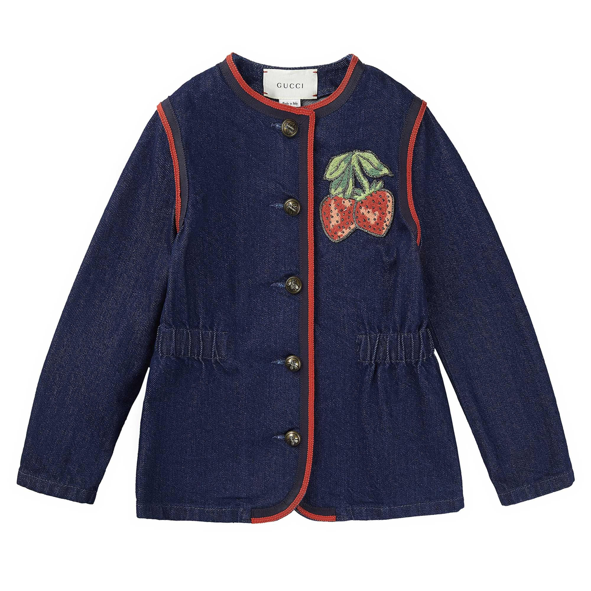 Girls Dark Blue Denim Jacket