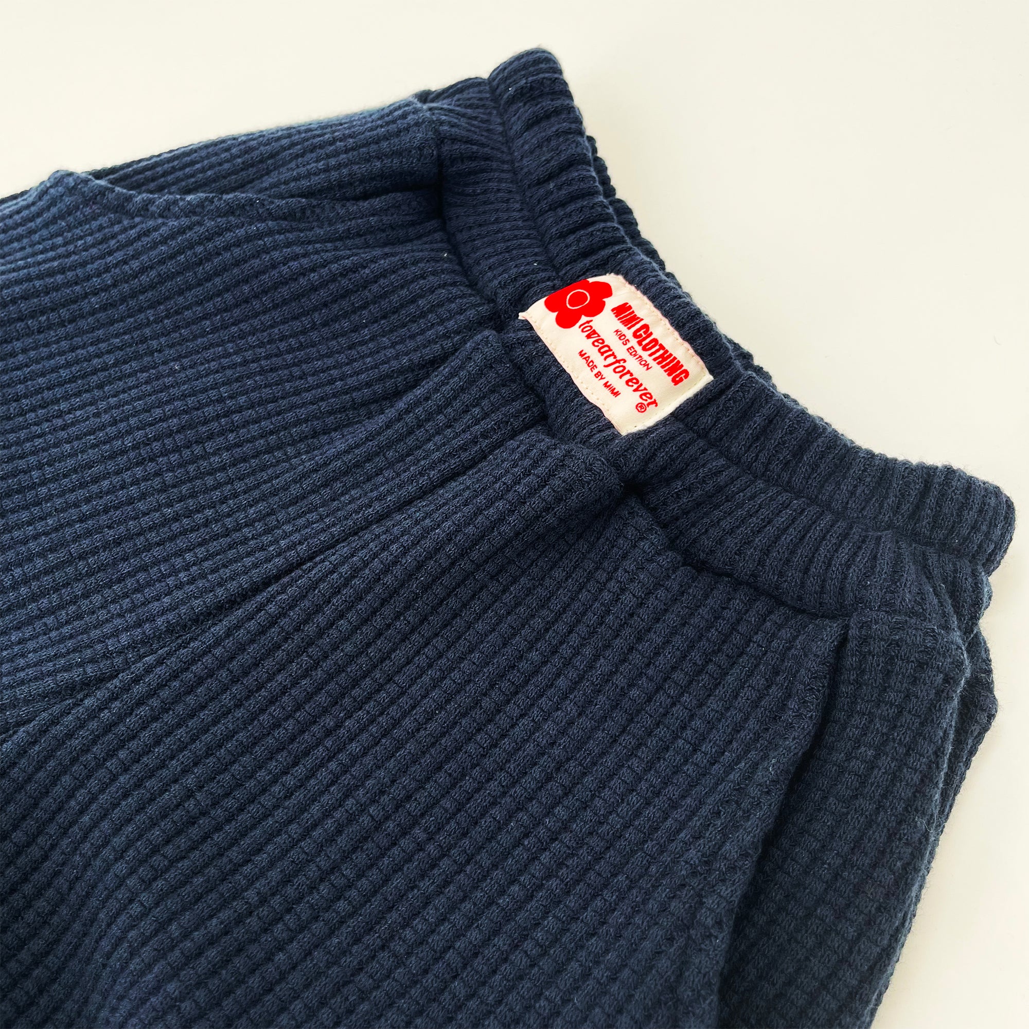 Girls Navy Cotton Trousers