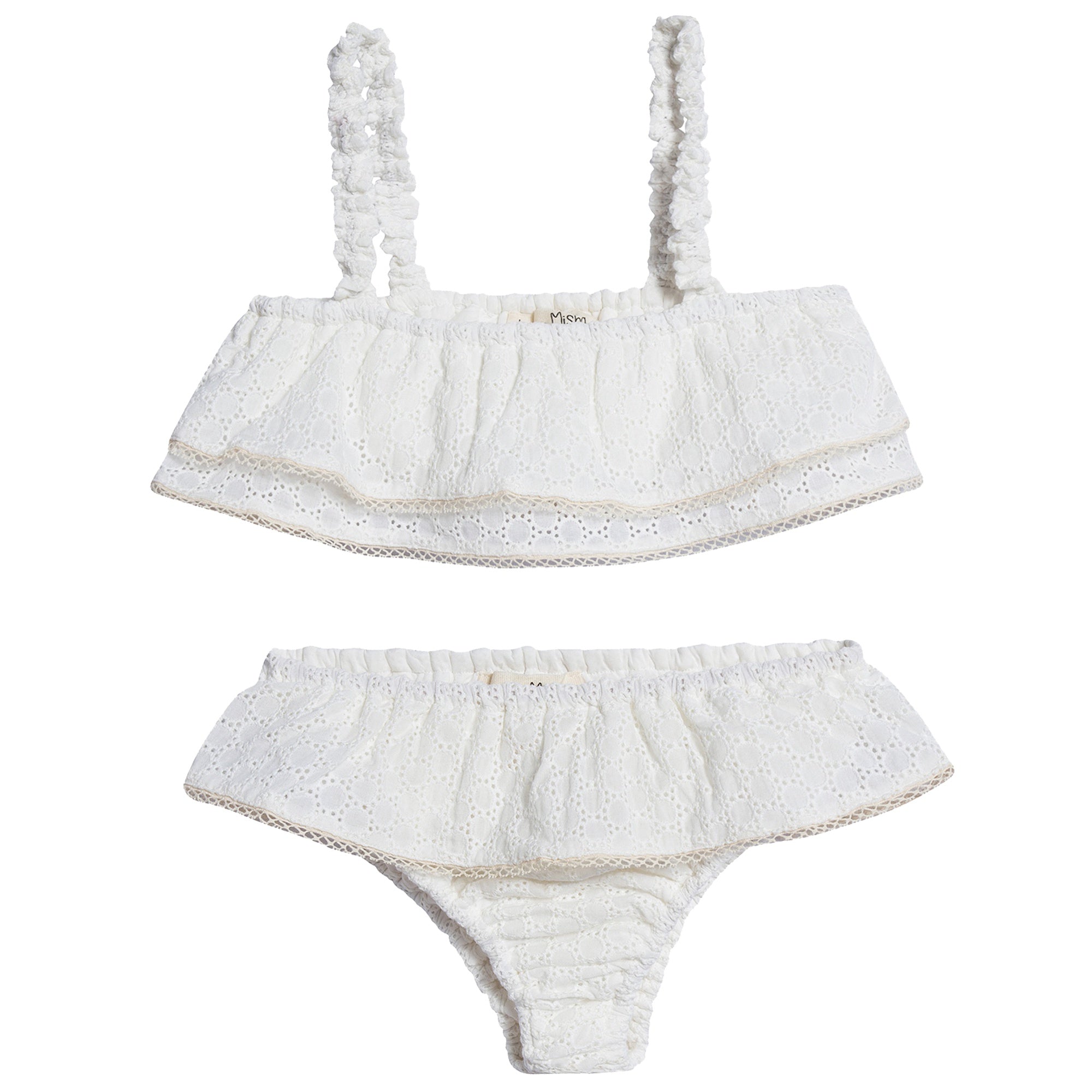 Girls White "Bluna" Bikini